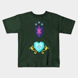 My little Pony - Shining Armor + Princess Cadence Cutie Mark V2 Kids T-Shirt